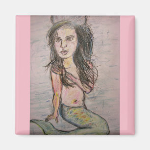 Beehive Mermaid Magnet