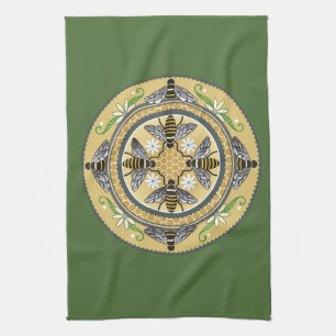 Beehive tea towel