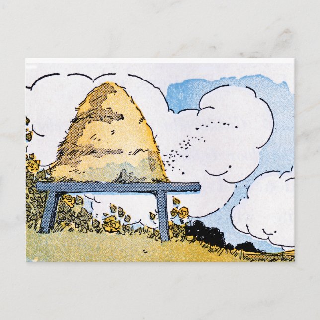 Beehive Vintage Art Recipe Card Postcard (Front)