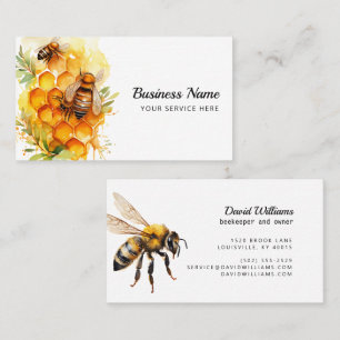 Beekeeper Apiarist Bee Farm Honeybees Business Card