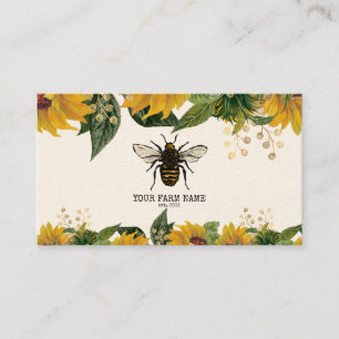 Beekeeper Apiarist Bee Farm Honeybees Honeycomb Bu Business Card