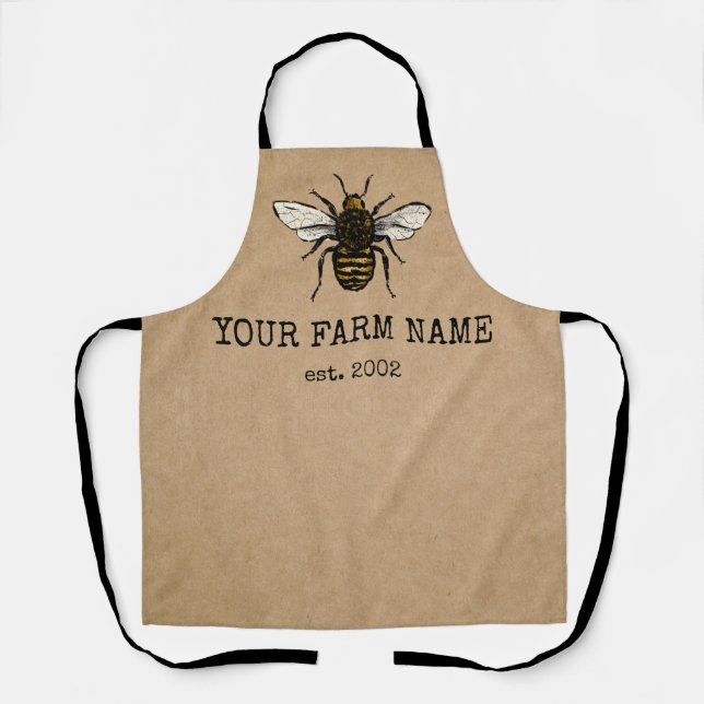 Beekeeper Apiarist Bee Farm Honeybees Honeycomb  T Apron (Front)