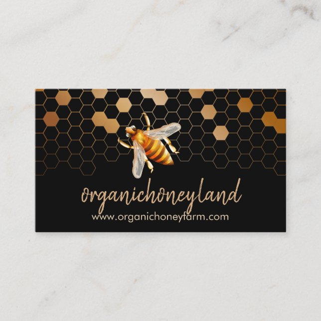 Beekeeper Apiary Business Card (Front)