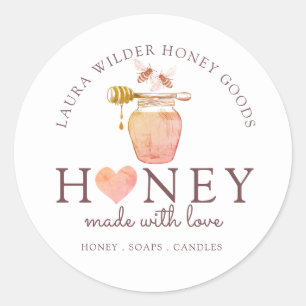 Beekeeper Apiary Honey Classic Round Sticker