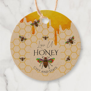 Beekeeper Apiary Honey Jar Classic Round Favour Ta Favour Tags