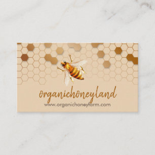 Beekeeper Apiary Honeycomb Business Card