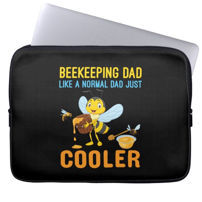 Beekeeper Art BeeKeeping Dad Laptop Sleeve (Front)