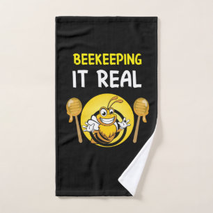 Beekeeper Art BeeKeeping It Real Hand Towel