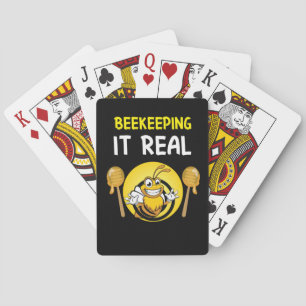 Beekeeper Art BeeKeeping It Real Playing Cards