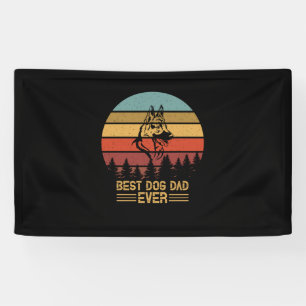 Beekeeper Art Best Dog Dad Ever Banner