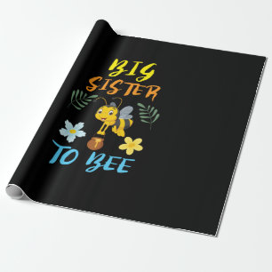 Beekeeper Art Big Sister To Bee Wrapping Paper