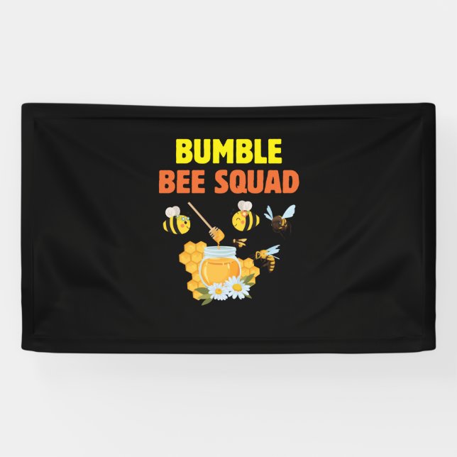 Beekeeper Art Bumble Bee Squad 2 Banner (Horizontal)
