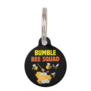 Beekeeper Art Bumble Bee Squad 2 Pet Tag
