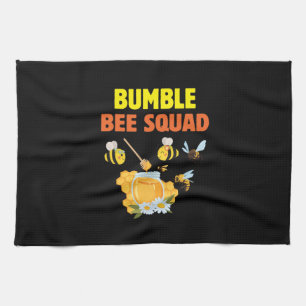 Beekeeper Art Bumble Bee Squad 2 Tea Towel