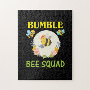 Beekeeper Art Bumble Bee Squad Jigsaw Puzzle
