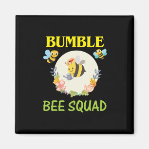 Beekeeper Art Bumble Bee Squad Magnet
