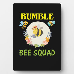 Beekeeper Art Bumble Bee Squad Plaque