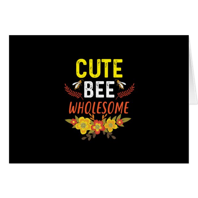 Beekeeper Art Cute Bee Wholesome (Front Horizontal)