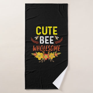Beekeeper Art Cute Bee Wholesome Bath Towel