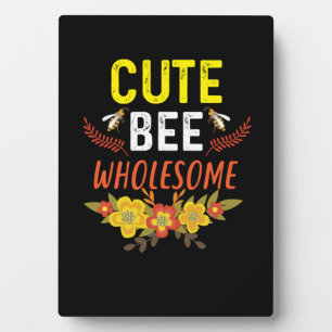 Beekeeper Art Cute Bee Wholesome Plaque