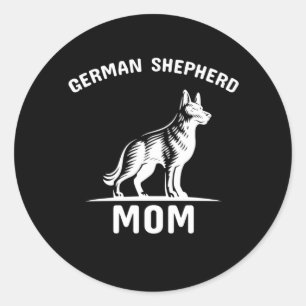 Beekeeper Art German Shepherd Mommy Classic Round Sticker