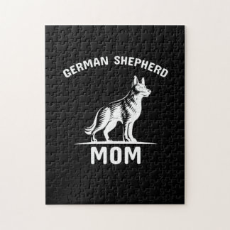 Beekeeper Art German Shepherd Mommy Jigsaw Puzzle