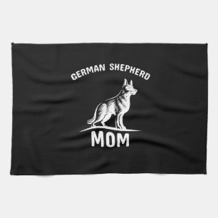 Beekeeper Art German Shepherd Mommy Tea Towel