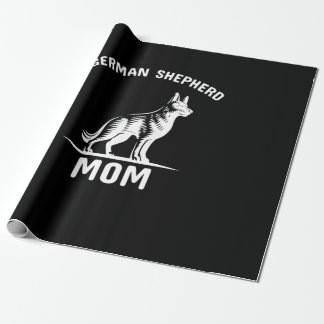 Beekeeper Art German Shepherd Mommy Wrapping Paper