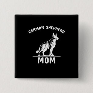 Beekeeper Art German Shepherd Mummy 15 Cm Square Badge