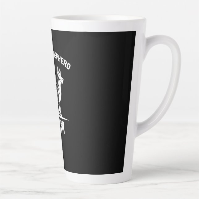 Beekeeper Art German Shepherd Mummy Latte Mug (Right)