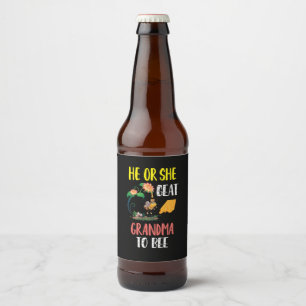 Beekeeper Art Great Grandma To Bee 2 Beer Bottle Label