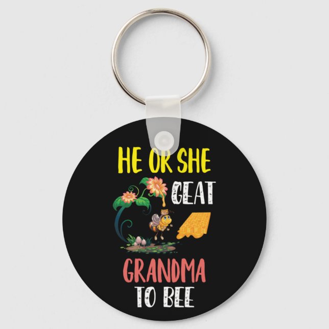 Beekeeper Art Great Grandma To Bee 2 Key Ring (Front)