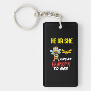 Beekeeper Art Great Grandma To Bee Key Ring
