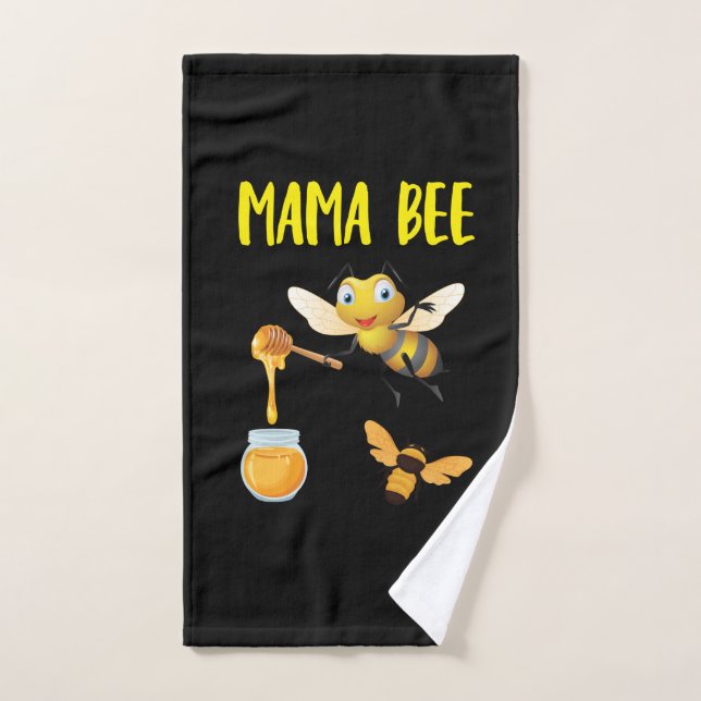 Beekeeper Art Mama Bee Hand Towel (Hand Towel)