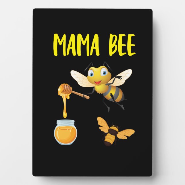 Beekeeper Art Mama Bee Plaque (Front)