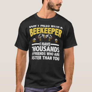 Beekeeper Art Men Women Beekeeping Honeybee Beehiv T-Shirt