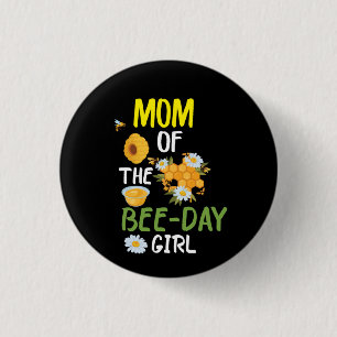 Beekeeper Art Mum Of The Bee-day Girl 2 3 Cm Round Badge