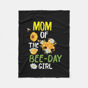 Beekeeper Art Mum Of The Bee-day Girl 2 Fleece Blanket