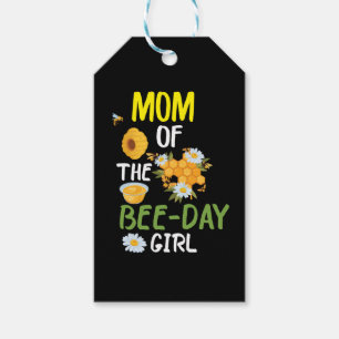 Beekeeper Art Mum Of The Bee-day Girl 2 Gift Tags