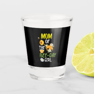 Beekeeper Art Mum Of The Bee-day Girl 2 Shot Glass