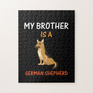 Beekeeper Art My Brother Is A German Shepherd Jigsaw Puzzle