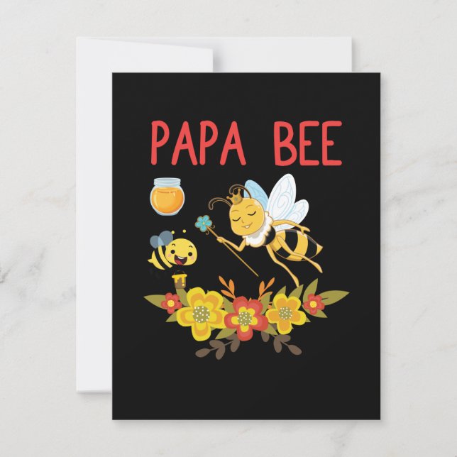 Beekeeper Art Papa Bee 2 Card (Front)