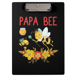 Beekeeper Art Papa Bee 2 Clipboard