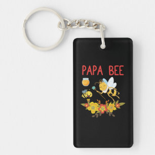 Beekeeper Art Papa Bee 2 Key Ring