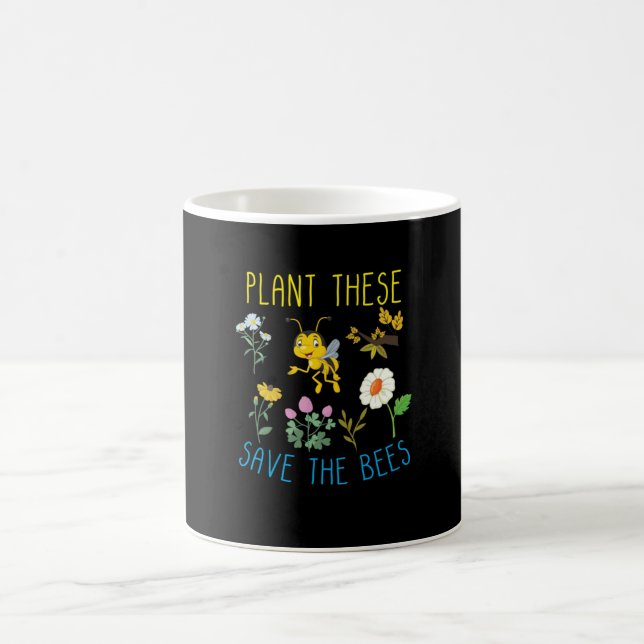 Beekeeper Art Plant These Save The Bees Coffee Mug (Center)