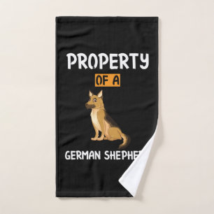 Beekeeper Art Property Of A German Shepherd Hand Towel