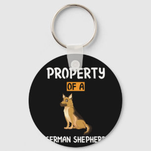 Beekeeper Art Property Of A German Shepherd Key Ring