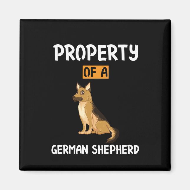 Beekeeper Art Property Of A German Shepherd Magnet (Front)
