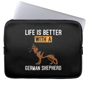 Beekeeper Art With A German Shepherd Laptop Sleeve