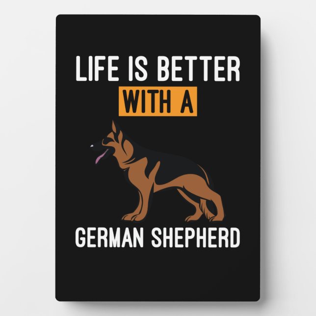 Beekeeper Art With A German Shepherd Plaque (Front)